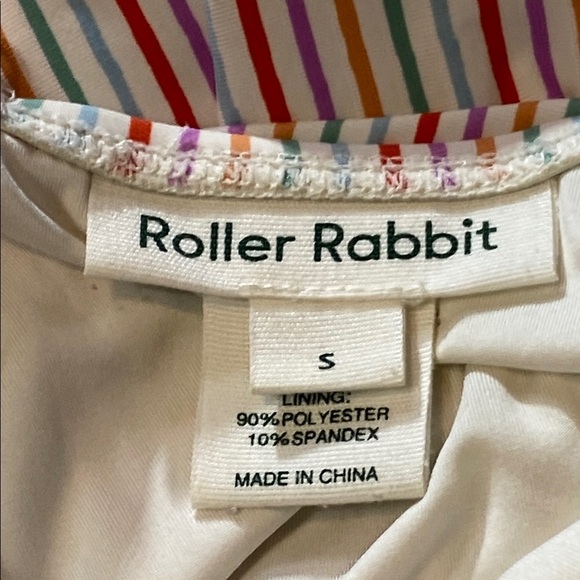 Roller Rabbit Multicolor Striped One Piece Scoop Neck Swimsuit - Picture 3 of 12